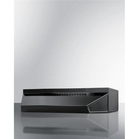 SUMMIT APPLIANCE Summit Appliance ADAH1618B 18 in. Wide ADA Compliant Convertible Range Hood for Ducted or Ductless use in Black with Remote Wall Switch ADAH1618B